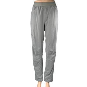 Patagonia Women's Gray Elastic Waist Straight Tapered Windbreaker Sweatpants 10